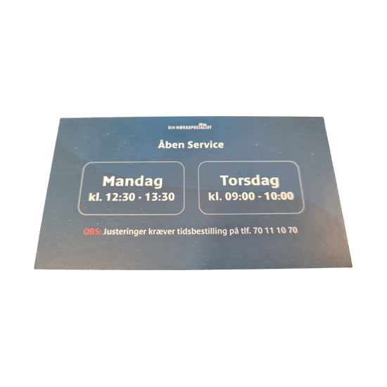 Åben Service kort